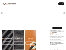 Tablet Screenshot of confidence.se